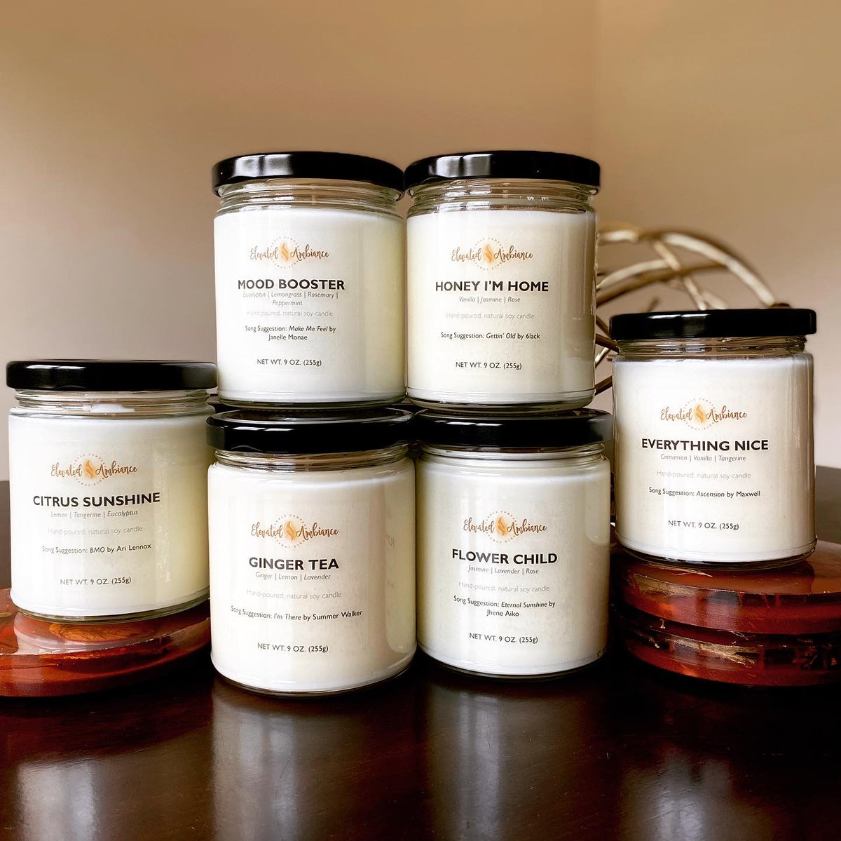 Elevated Ambiance Candle Co. Handmade Soy Candles